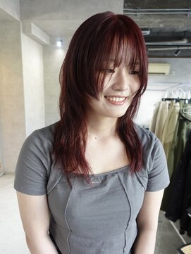 ネアー 新潟(NEER) アプリコットオレンジ/くびれヘア/レイヤーショート［新潟］