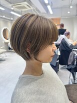 ハノンバイリンクス(Hanon by LINKTH) 20代/30代/40代/50代/丸みショート/ショートボブ/ベージュ/大宮
