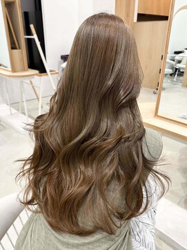 ノエシキカ(noe sikika) くびれヘア/アプリコットオレンジ/ハイライトカラー/栄e18