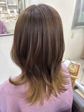 ヘアアンドネイル シーソー(Hair&Nail Seesaw) ハイライト+グラデーションカラー