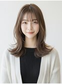 西梅田/くびれレイヤーグレージュ 白髪ぼかし