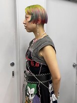 ヴァーディ オモテサンドウ(Vardy omotesando)&nbsp;design/カラフル 虹色 ハイトーンボブ