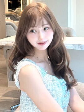 マインバイアフロートギンザ(MYNE by AFLOAT GINZA) レイヤーミディアム_大人ガーリーチョコレートグレージュ