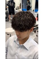 オーシャントーキョー 仙台(OCEAN TOKYO)&nbsp;ツイストスパイラルマッシュ刈り上げツーブロックメンズパーマ