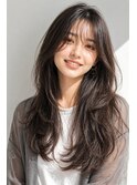 【静岡エリア】ナチュラル艶ロング×韓国風レイヤー