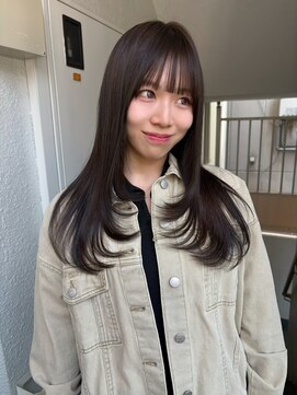 ローレンジウ(LOREN JU) 着物ヘア/ダークアッシュ/ミディアムレイヤーカット/名古屋名駅