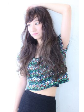 ブルーフェーセス 表参道(blue faces) 『bluefcaes』外国人風ゆるふわウエーブ アッシュブラウン