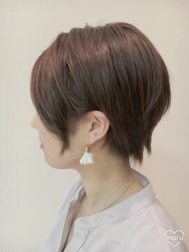 クール ヘアー ギャラリー 神明町店(COOL Hair gallery) シンプルモードな耳かけショートスタイル