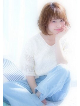 アイビー(Ivy) 髪実改善ストレートでボリュームを抑えたボブスタイル