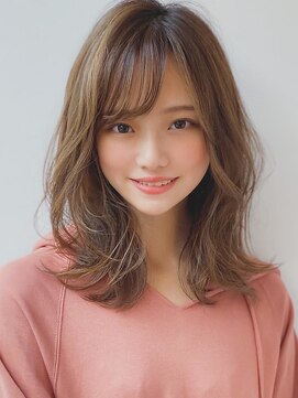 アグ ヘアー オニキス いわき泉町店(Agu hair onyx) 《Agu hair》働く女性にお勧め大人可愛い外ハネセミディ