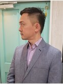 ツーブロック七三