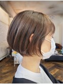 【ボブヘア/大人ショート】横顔美人ショートボブ   