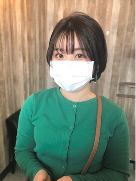 アルム(hair salon Alum) 『 柔らかショートスタイル☆　暗髪透明感カラー 』