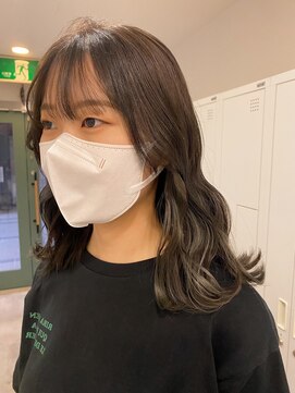 シェノン 武庫之荘(CHAINON) セクションカラー/グラデーションカラー/ペールベージュ