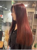 ブリーチ一回でできる！ワインレッド【加藤沙久楽】