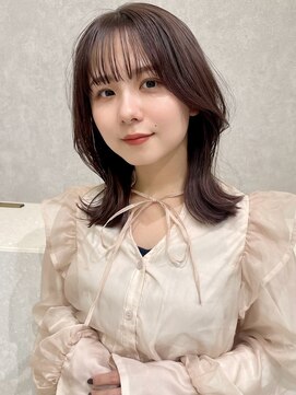 エジョン 幡ヶ谷店(Aejon) ボブくびレイヤーエモージュ前髪ミディアム小顔カット