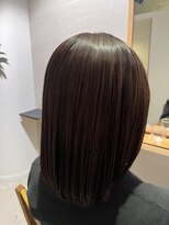 ココペリヘアー&nbsp;質感再整エアンストリートメント×ボブ×クールブラウン