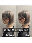 【山本直幸】デザインカラー×ボブ