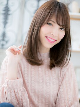 モッズヘア 越谷(mod's hair) 大人かわいい斜めバングニュアンスカラーロブh3越谷20代30代40代