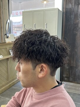 ノア 奈良駅前店(NoA) 前上がり縦落ちツイスパマッシュ 奈良メンズ メンズパーマ