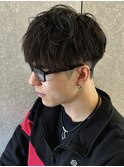 ツイストスパイラルパーマ波巻きスパイラルパーマ群馬太田眉毛