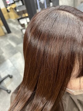 アローズ 荒尾店(arose) ピンクベージュカラー+髪質改善トリートメント