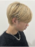 メンズマッシュセンターパートスパイラルパーマニュアンスパーマ