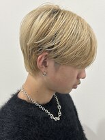 ヒュイル バイ ニアウ(Hwyl by Niau) メンズマッシュセンターパートスパイラルパーマニュアンスパーマ