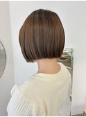 切りっぱなし平行ボブ