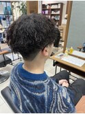 癖を生かしたツイストスパイラルパーマ