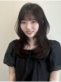 韓国風/レイヤー/小顔/前髪カット/髪質改善/ハッシュカット