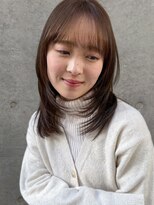 ガーデン 銀座(GARDEN)&nbsp;ミディアムレイヤー ミディアムヘア 艶カラー 透明感カラー