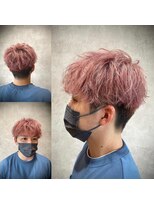 ヌーバイアンドライフ(NU. by and life)&nbsp;マッシュショート×ピンク/レイヤーマッシュ