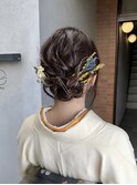 アップスタイル/シニオン/着物