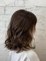 アジールヘア 所沢プロペ通り店(agir hair)&nbsp;さりげなイヤリングカラー【所沢／ブリーチ/ベージュ】