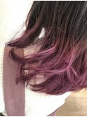 ピンクバイオレットグラデーションカラー