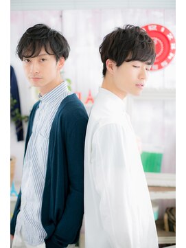 ヘアアンドビューティー ミック(Hair & Beauty miq) くせ毛風パーマメンズナチュラルマッシュb