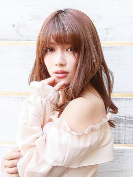 ラックスビールーチェ 沖縄那覇イオンモール店(LUXBE LUCE) ゆるかわフェミニンセミロング