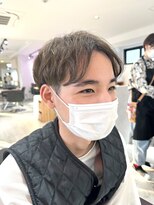 ラッキーヘア 加古川(Lucky Hair)&nbsp;メンズマッシュ×センターパート【シン】