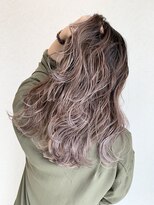 リード バイ ラグーン(LEAD by LAGOON)&nbsp;ラベンダーバレイヤージュグレージュケアブリーチインナーカラー