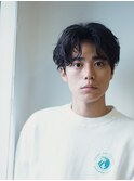 『力石サトシ』波巻き束感ショートツーブロックマッシュ