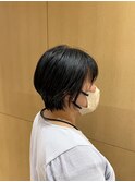 20代30代40代小顔ハンサムショートアッシュブルーブラック