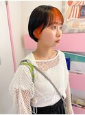インナーオレンジ/マッシュショート【心斎橋/堀江】