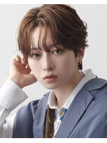 オーシャントーキョー 渋谷神南(OCEAN TOKYO) 韓国ヘアカルマパーマカルマバングセンターパート黒髪ウルフ