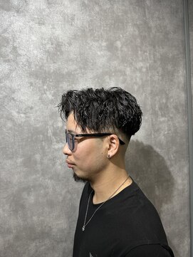 スピン 本八幡(SPIN) ベリーショート/ダークアッシュ/ニュアンスパーマ/韓国マッシュ