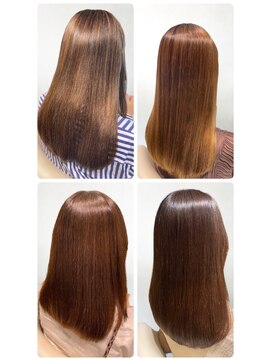 美容室フルール 20代30代40代髪質改善酸熱トリートメント艶感ストレート