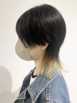 シェリッシュ ノース(Sheriche North) 個性派ハンサムモードウルフ×裾カラー【ブリーチ1回】