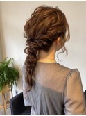 ヘアセット　結婚式　ヘアアレンジ　卒業式　お呼ばれヘア