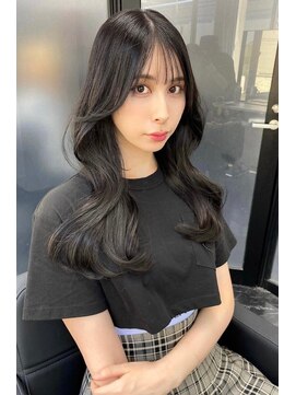 ランズ(LANDS) ワンホンへア 顔まわりレイヤーカット 【韓国ヘア 大阪 梅田】