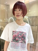 マイル 渋谷(mile)&nbsp;マッシュショート/ピンクカラー/ブリーチカラー